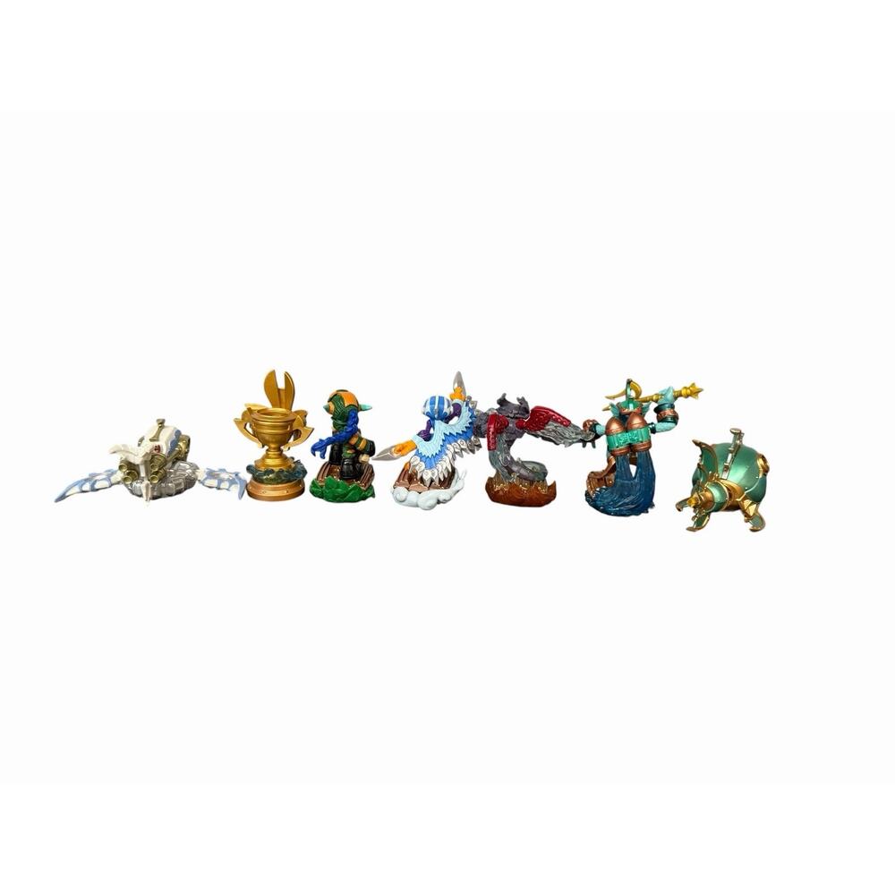 Skylanders Superchargers 7 Game Pieces Sea Trophy Jet Stream Deep Dive Gill - Picture 9 of 9
